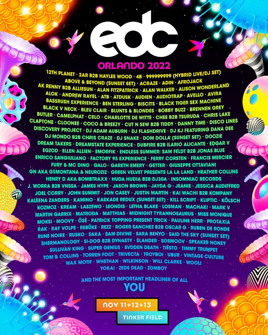 2025 EDC Orlando Festival Lineup, Tickets and Dates