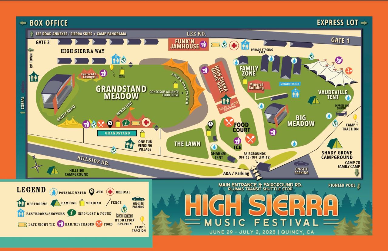 high sierra festival map 2024