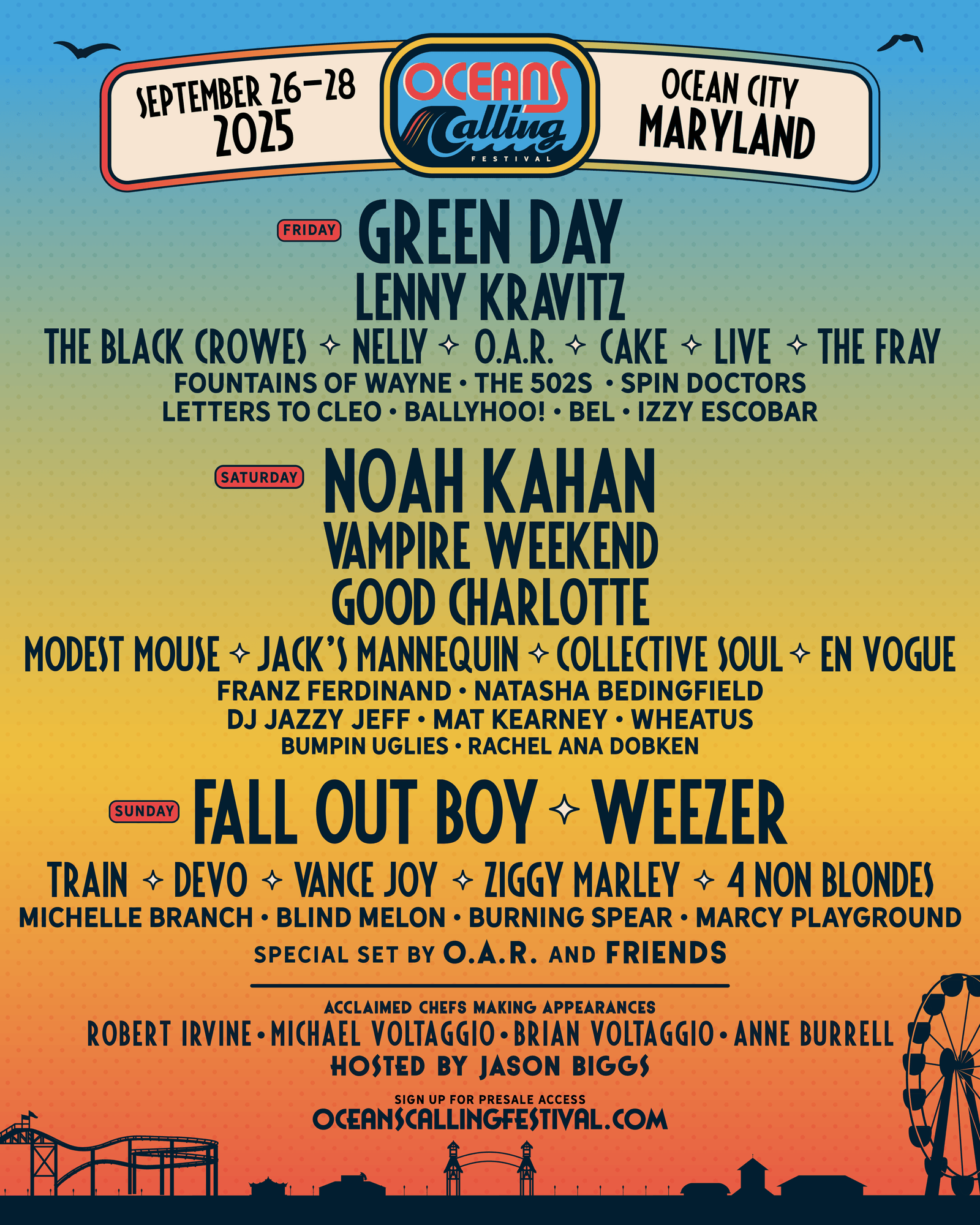 oceans calling 2025 lineup