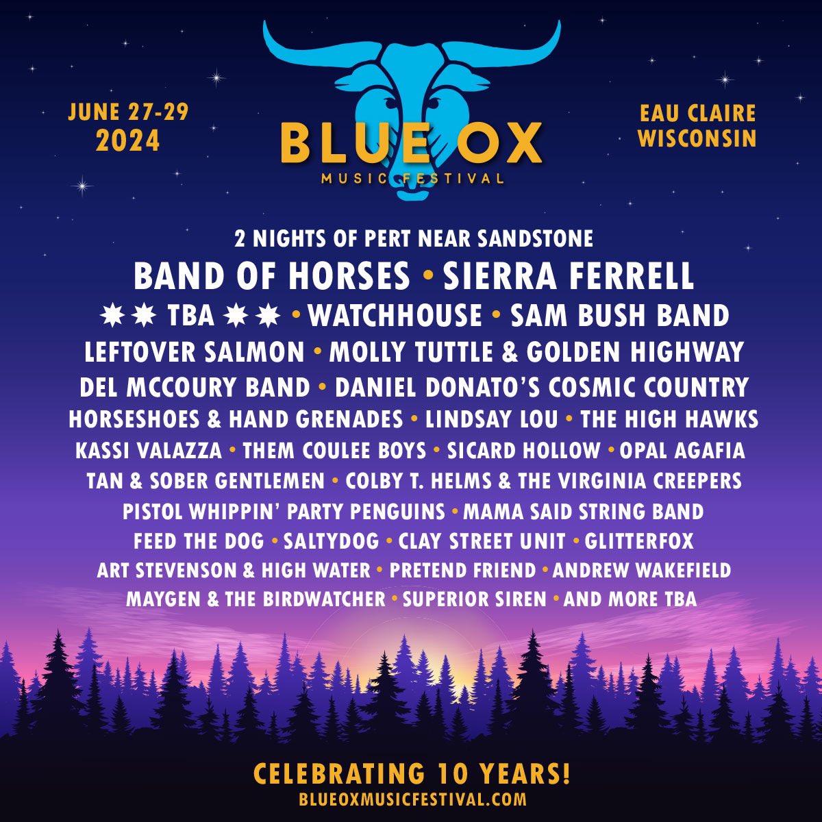 blue ox lineup 2024