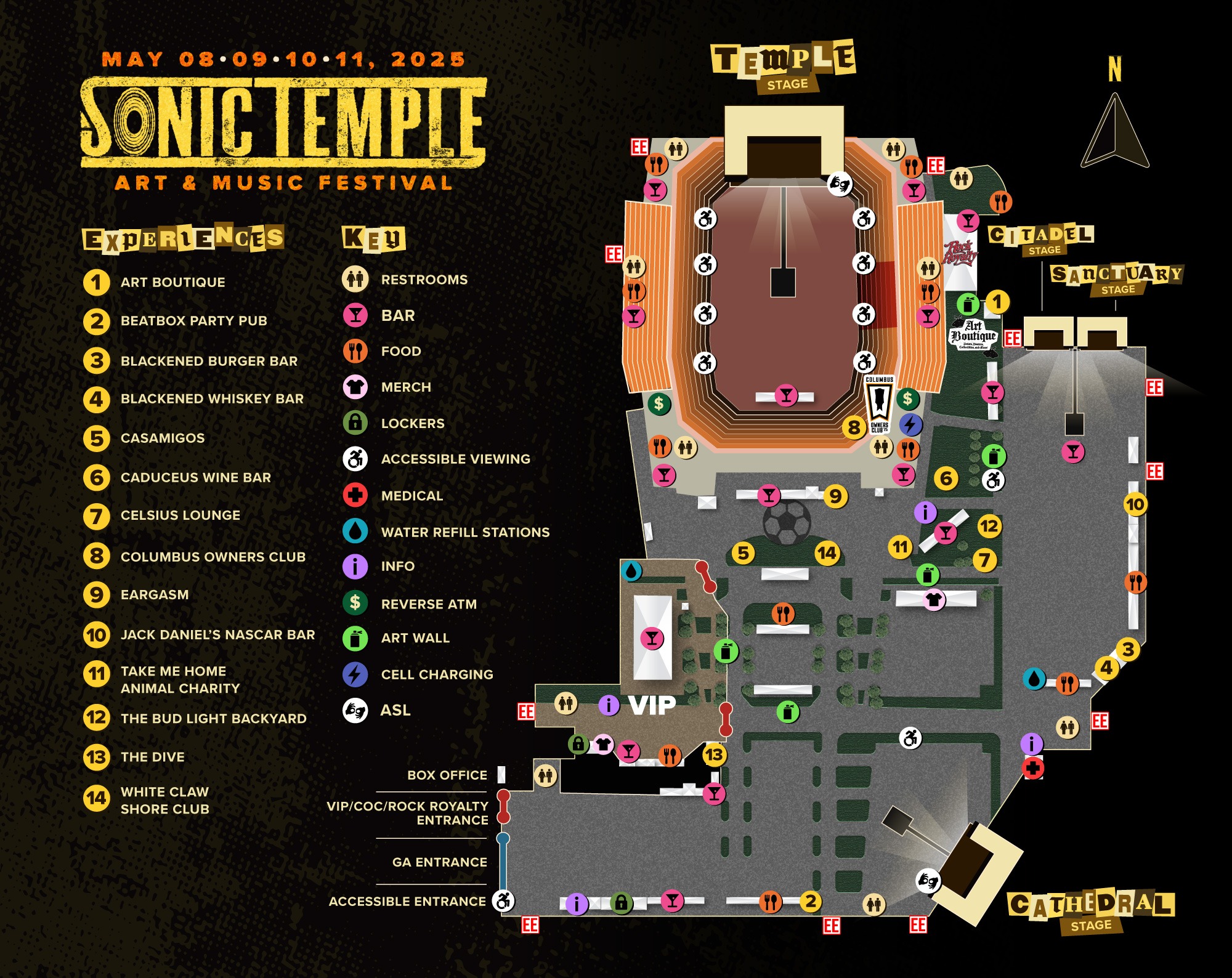 sonic temple map